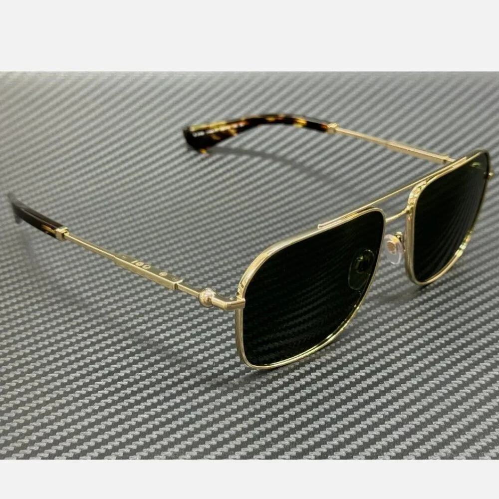 Burberry Men's 59mm Sunglasses Green Light Gold New